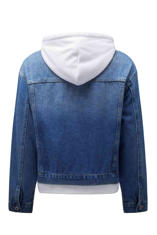 denim jacket with hoodie