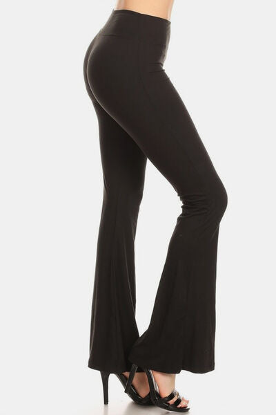 flare leggings Black