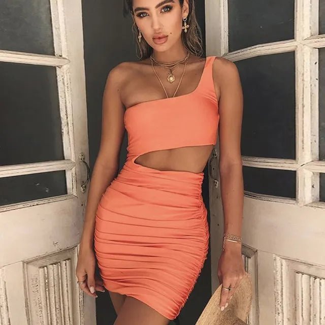 hot dress for clubbing Orange